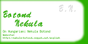 botond nekula business card